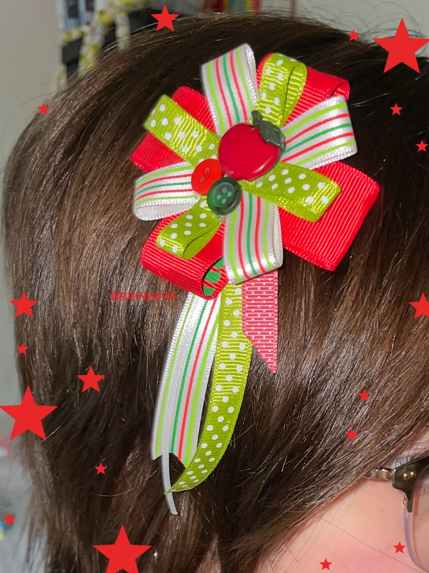ribbon hair clips