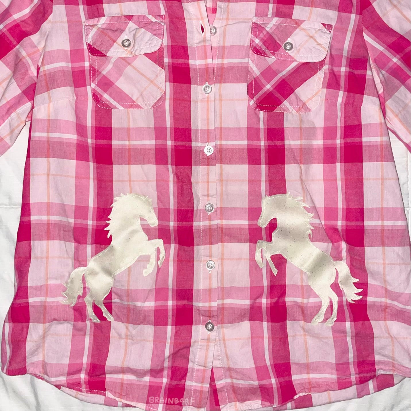 horse button up