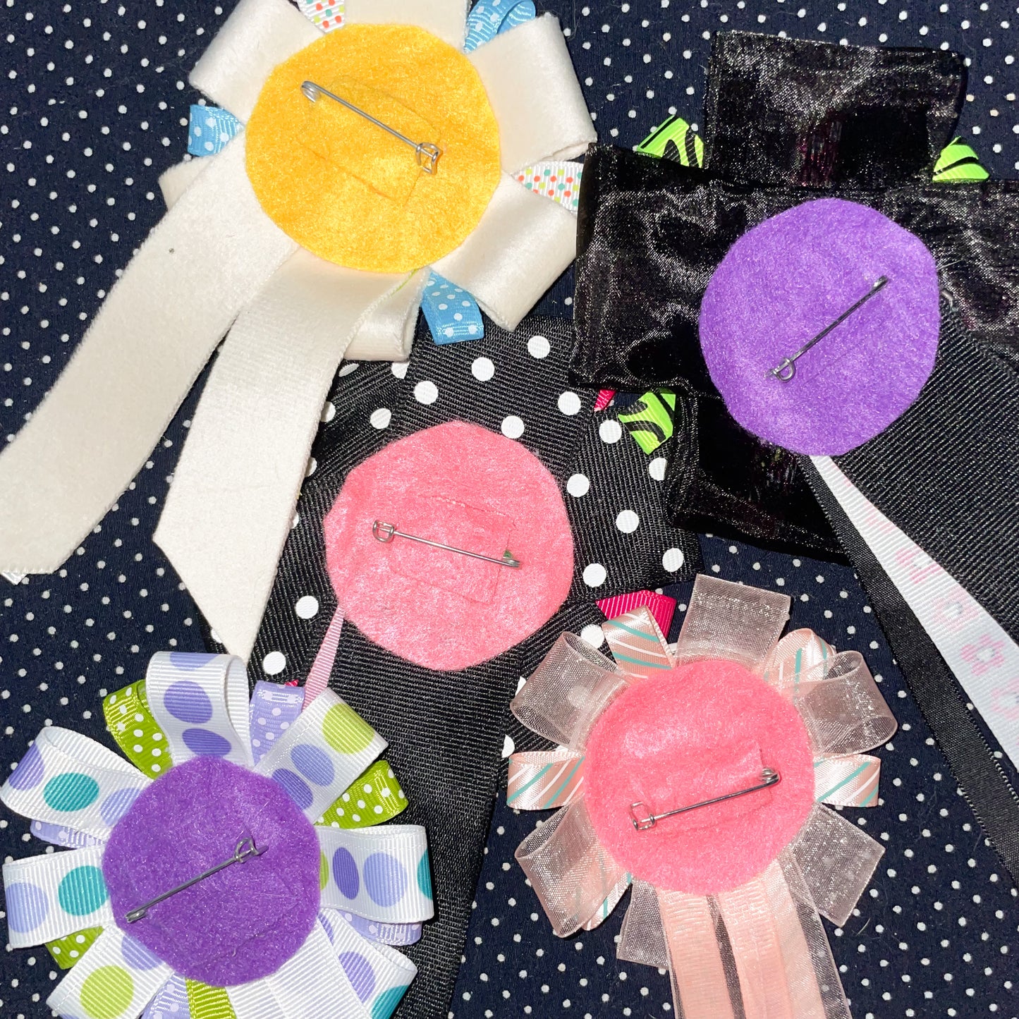 rosette button pins