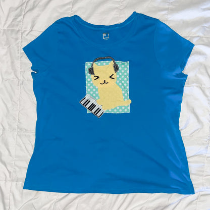 piano kitty shirt - 1