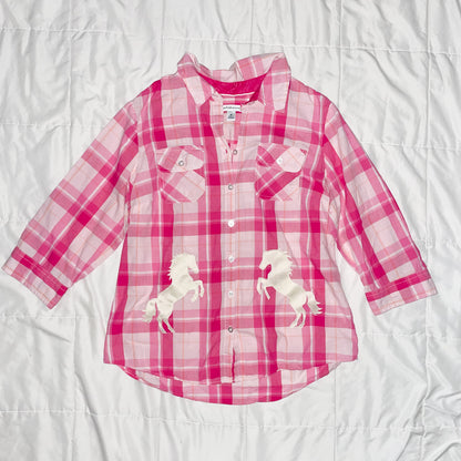 horse button up