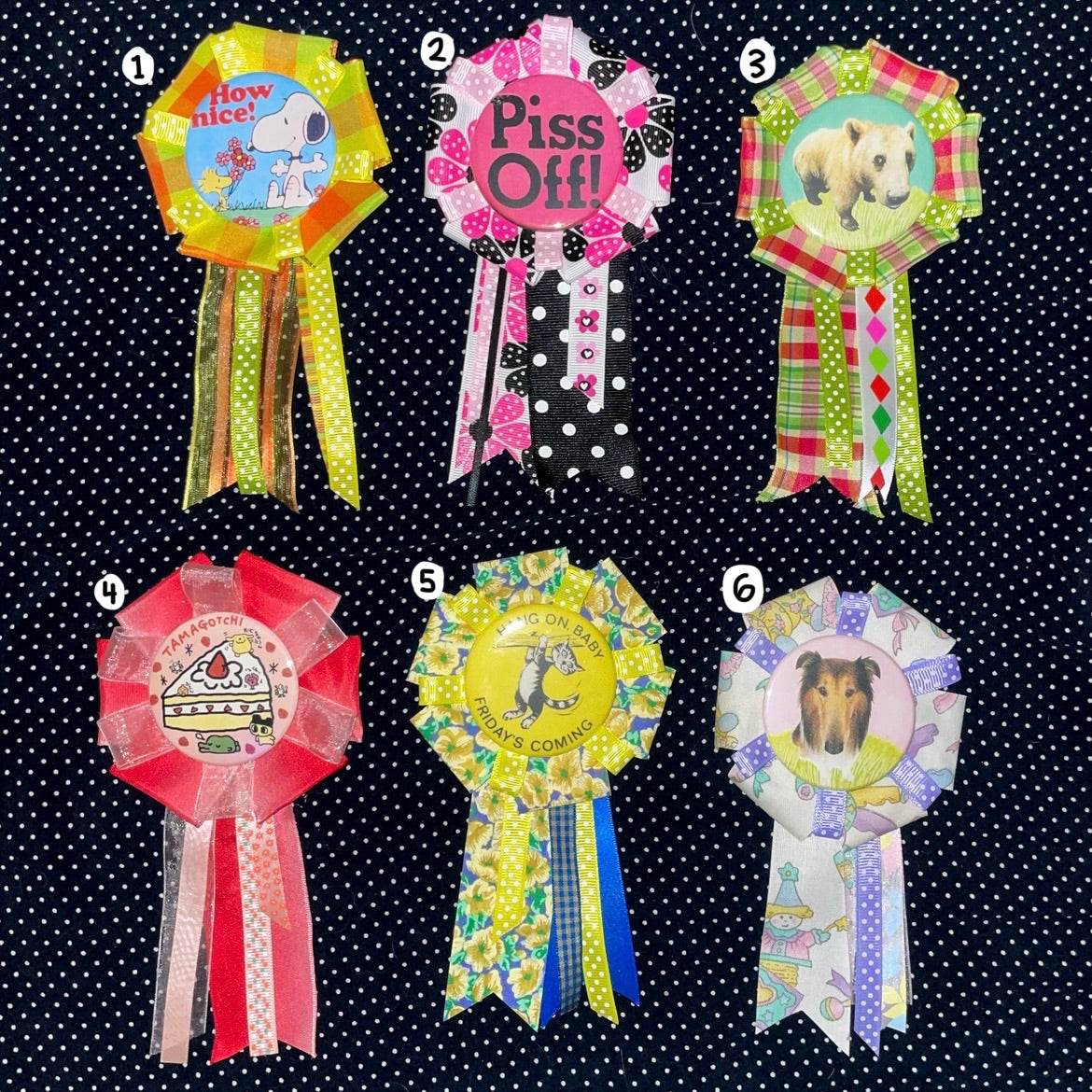 rosette button pins