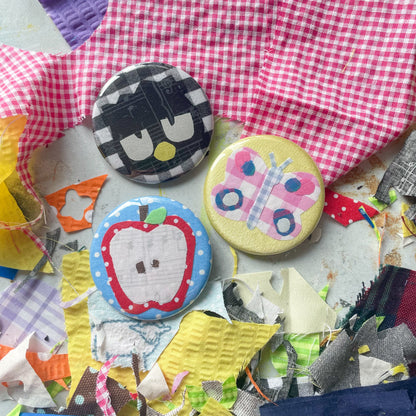 fabric scrap buttons