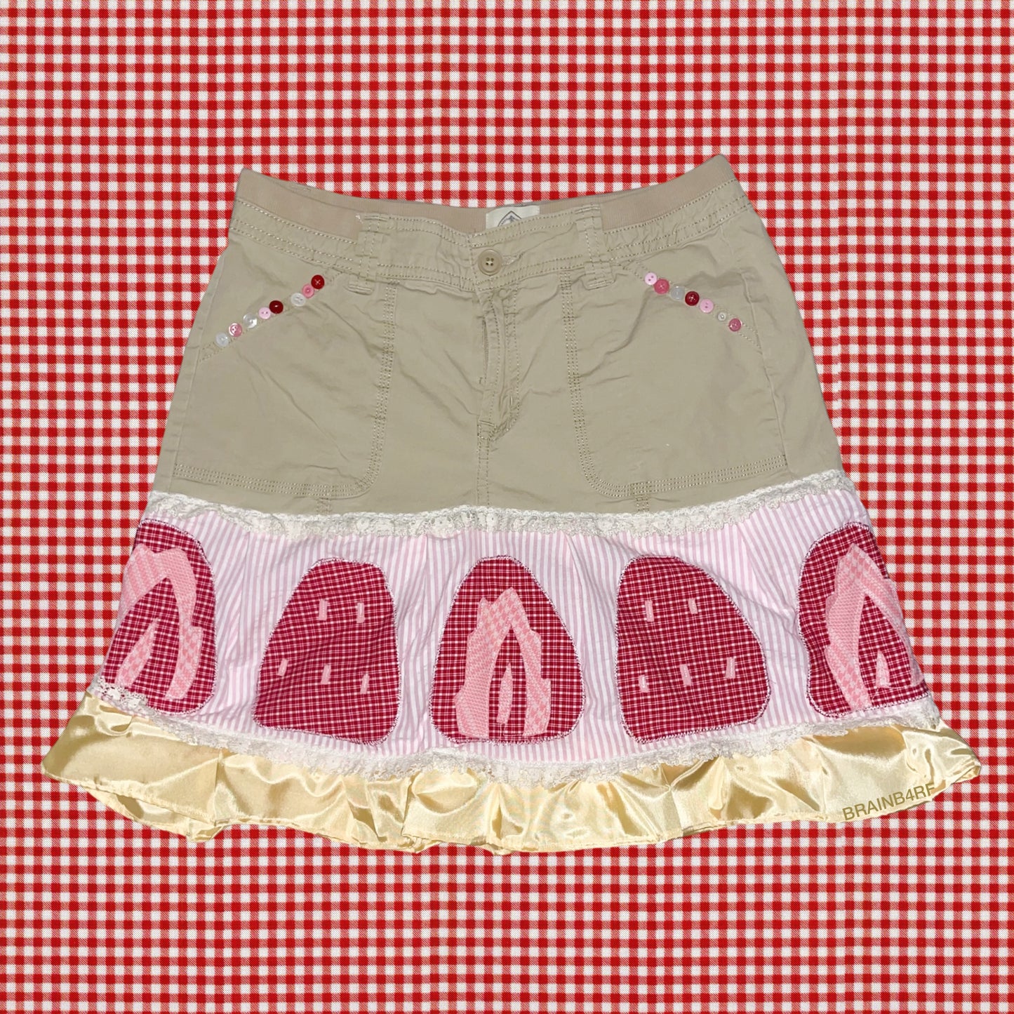 strawberry cake skirt