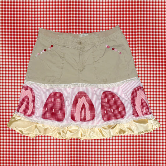 strawberry cake skirt