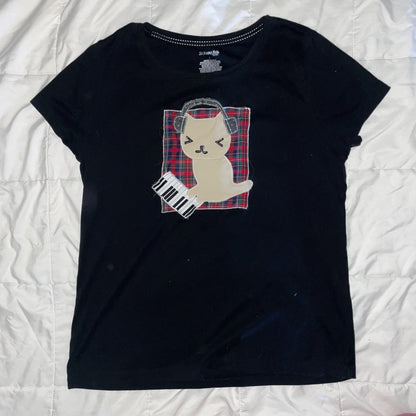 piano kitty shirt - 6