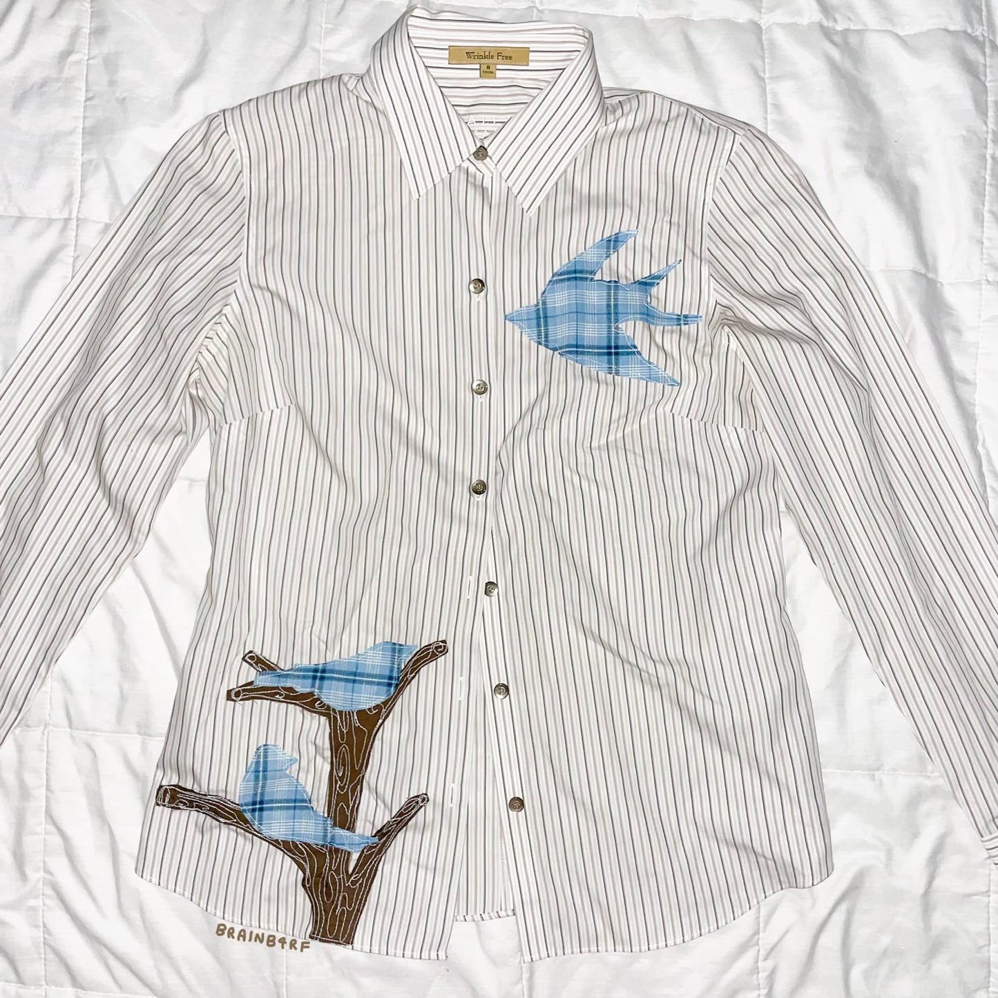 bird button up