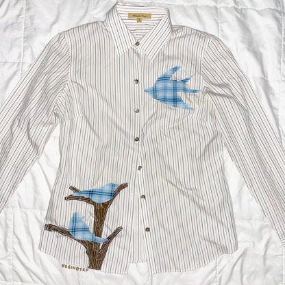 bird button up