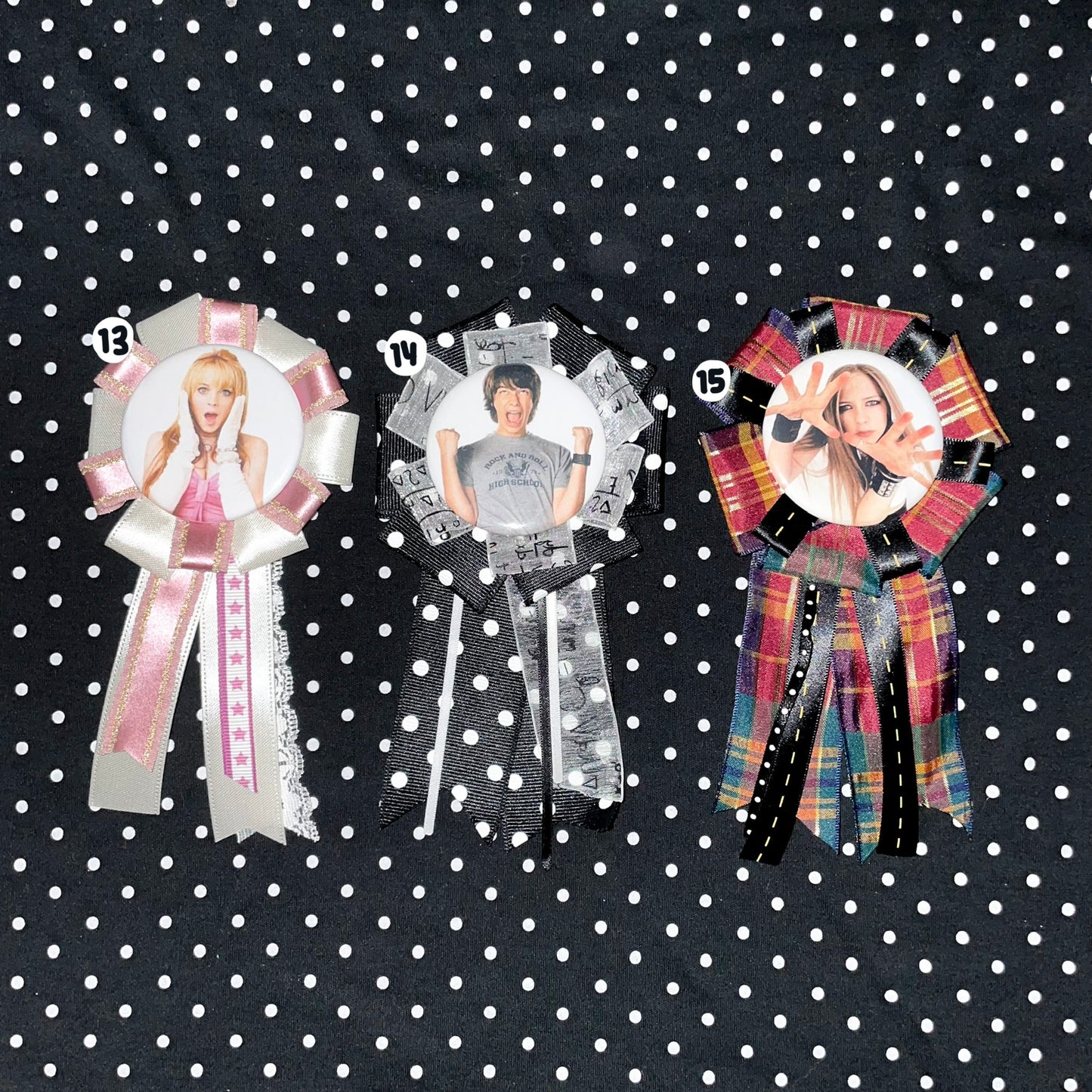 silly rosette buttons