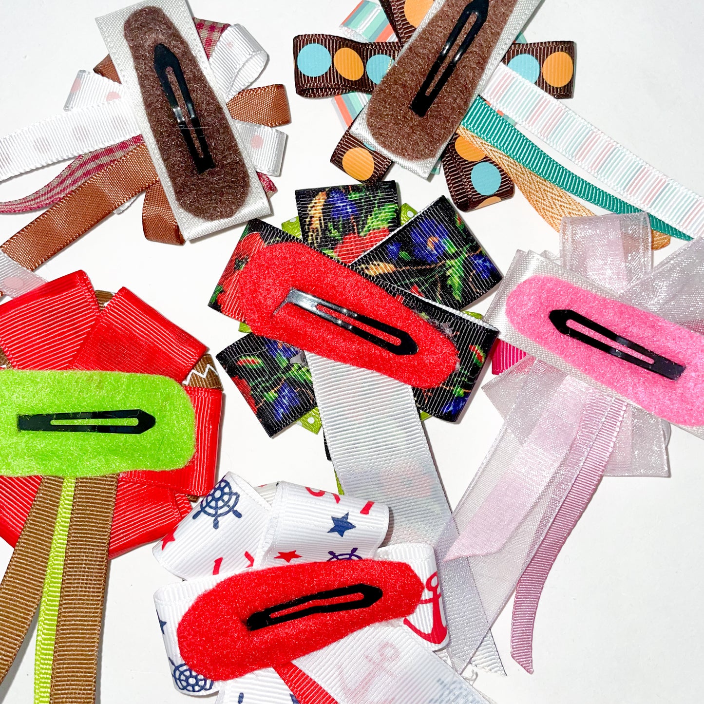 ribbon hair clips
