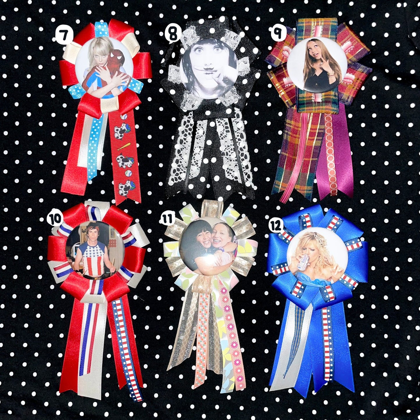 silly rosette buttons