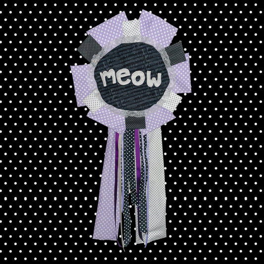 meow rosette wall art