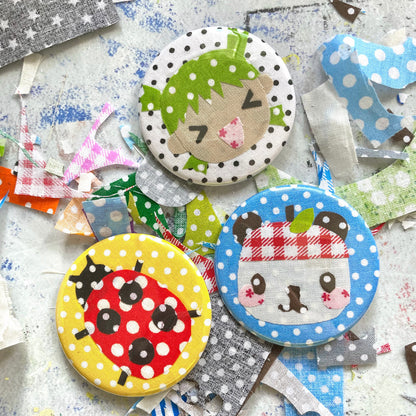 fabric scrap buttons