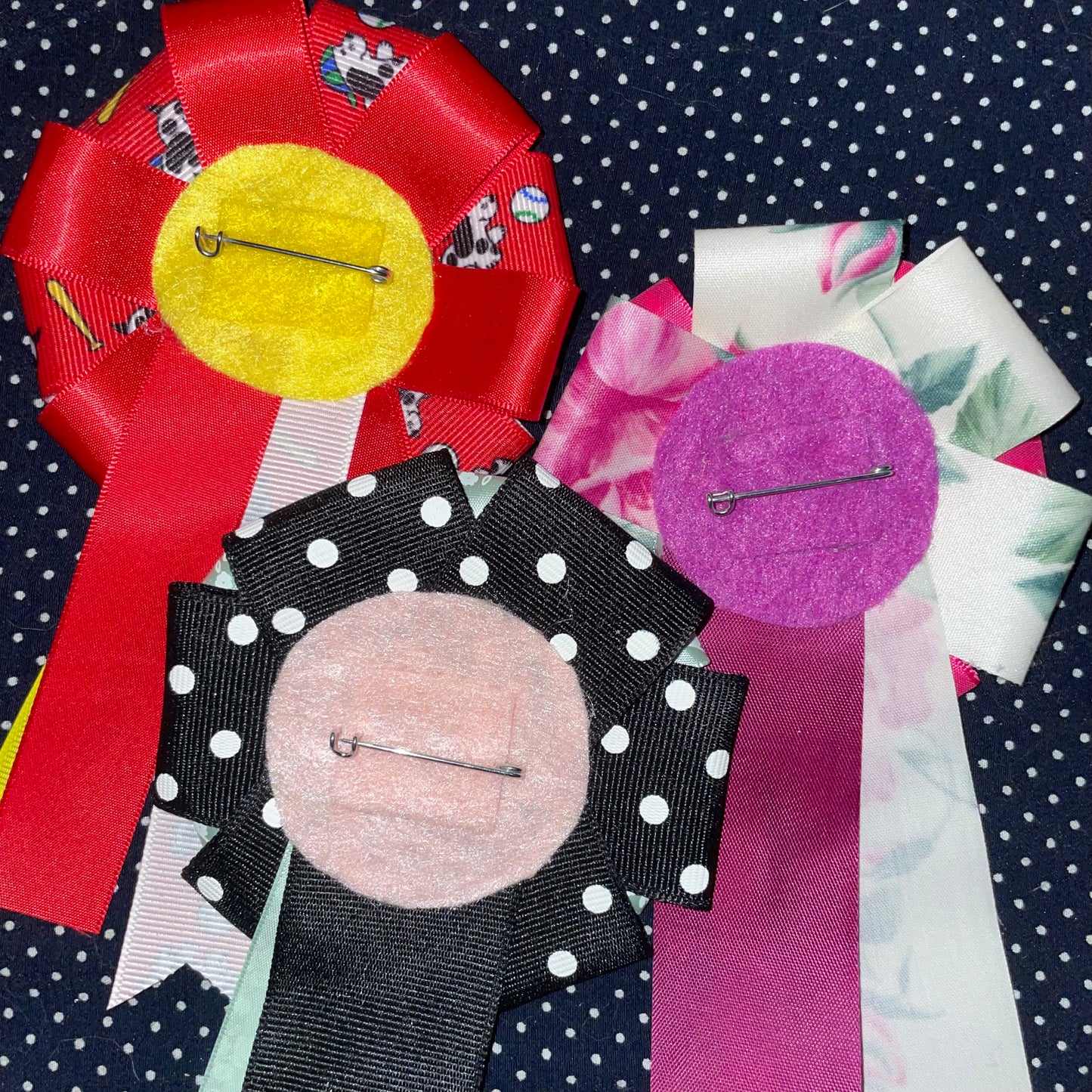 rosette button pins