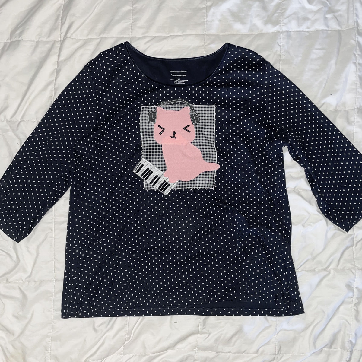piano kitty shirt - 3