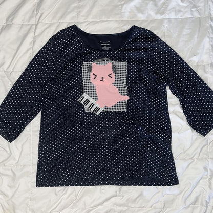 piano kitty shirt - 3