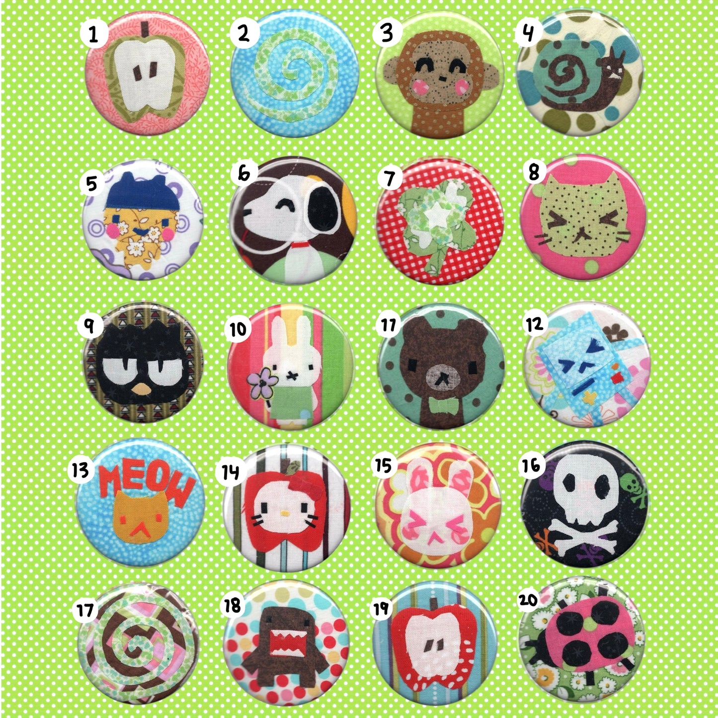 fabric scrap buttons