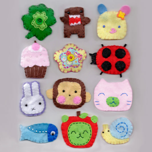 felt hairclips
