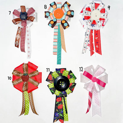 ribbon hair clips