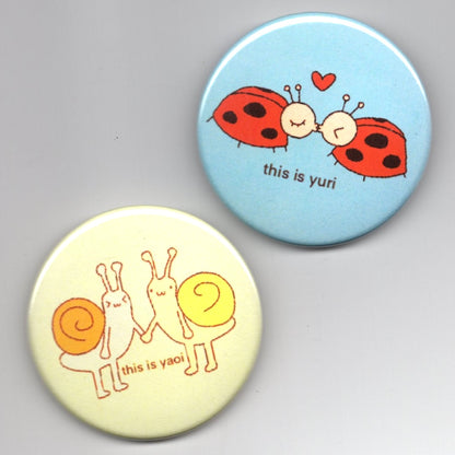 yuri + yaoi buttons
