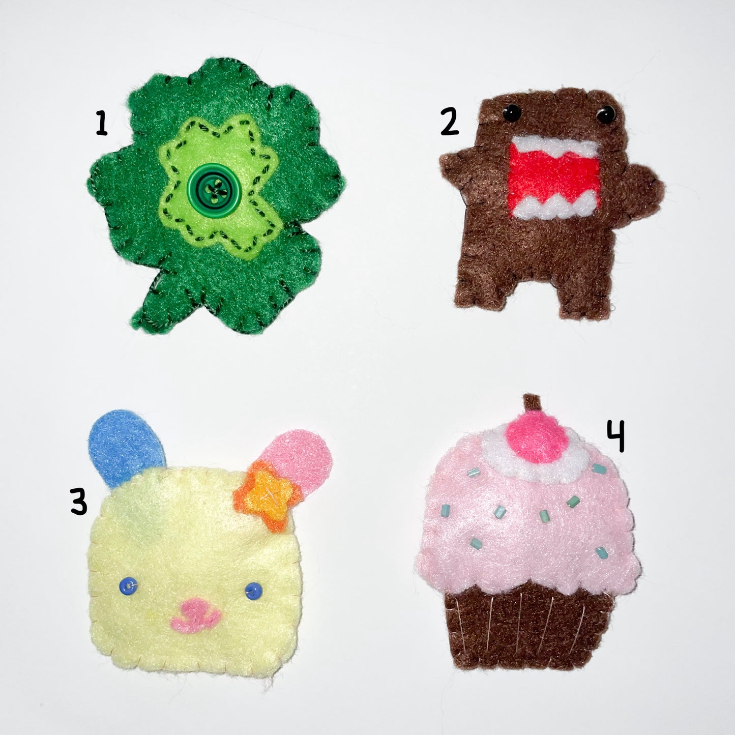 felt hairclips