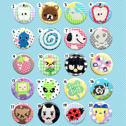 fabric scrap buttons