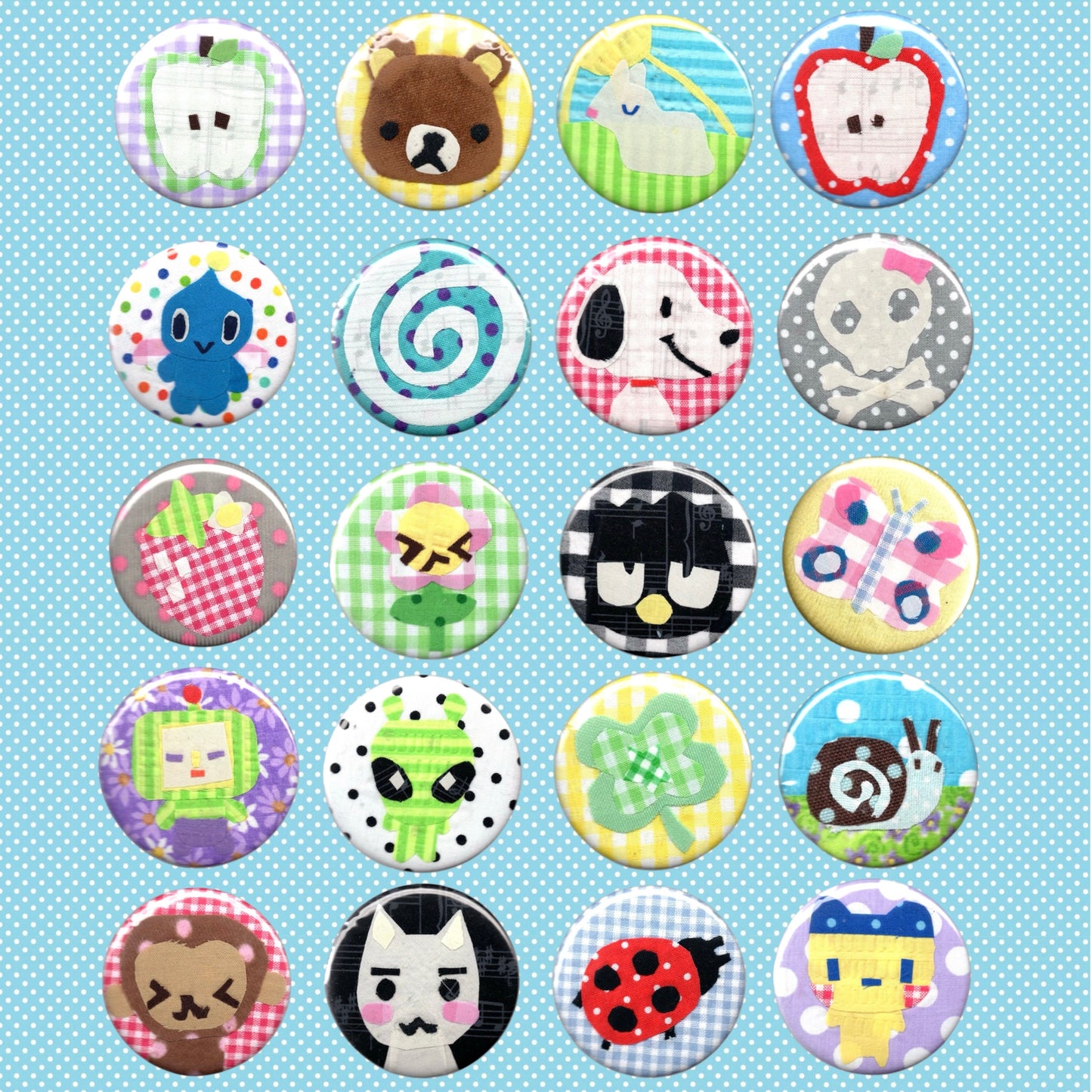 fabric scrap buttons