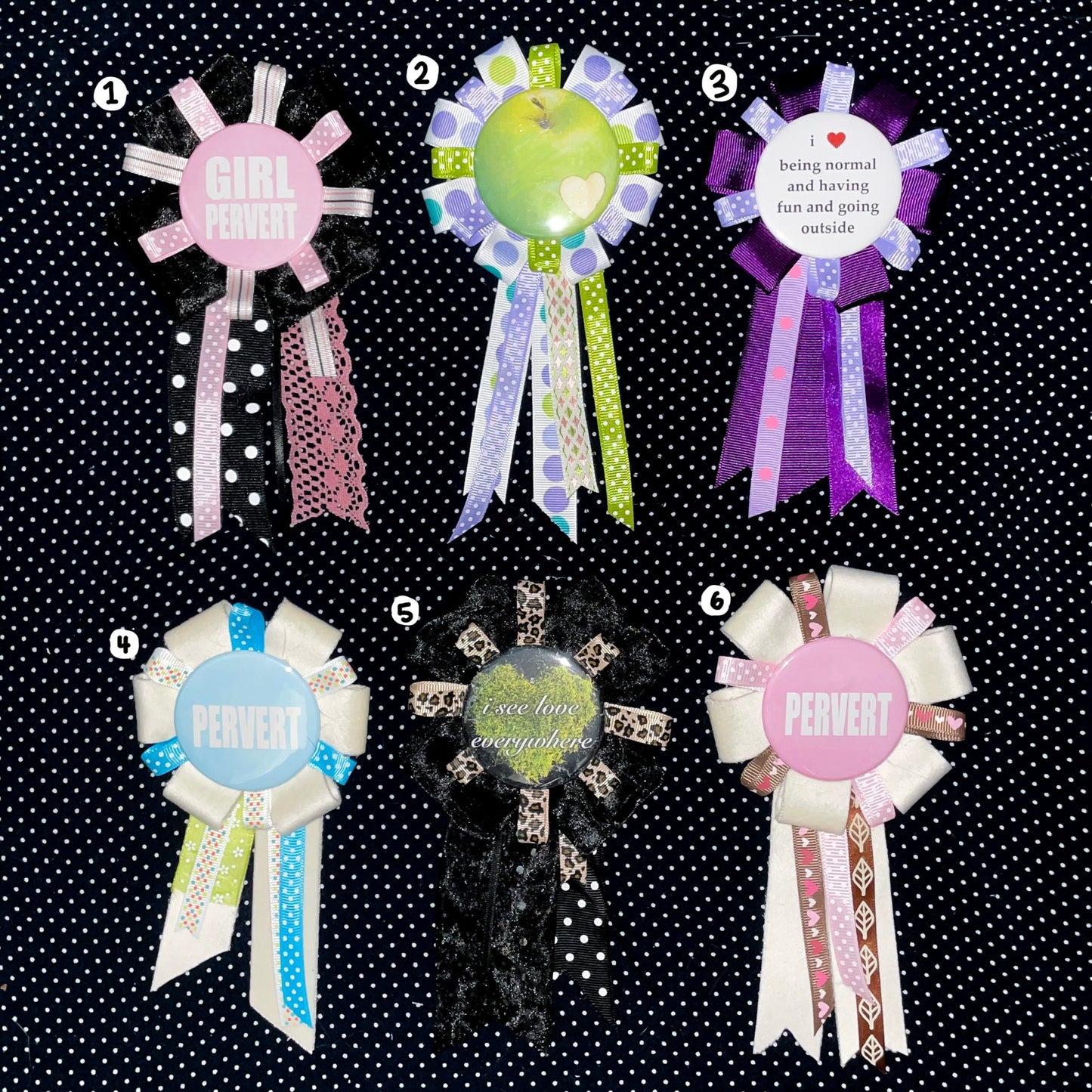 rosette button pins