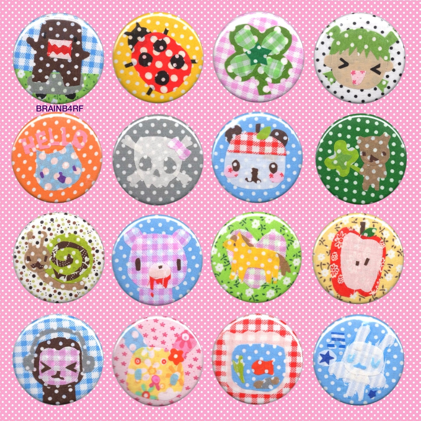 fabric scrap buttons