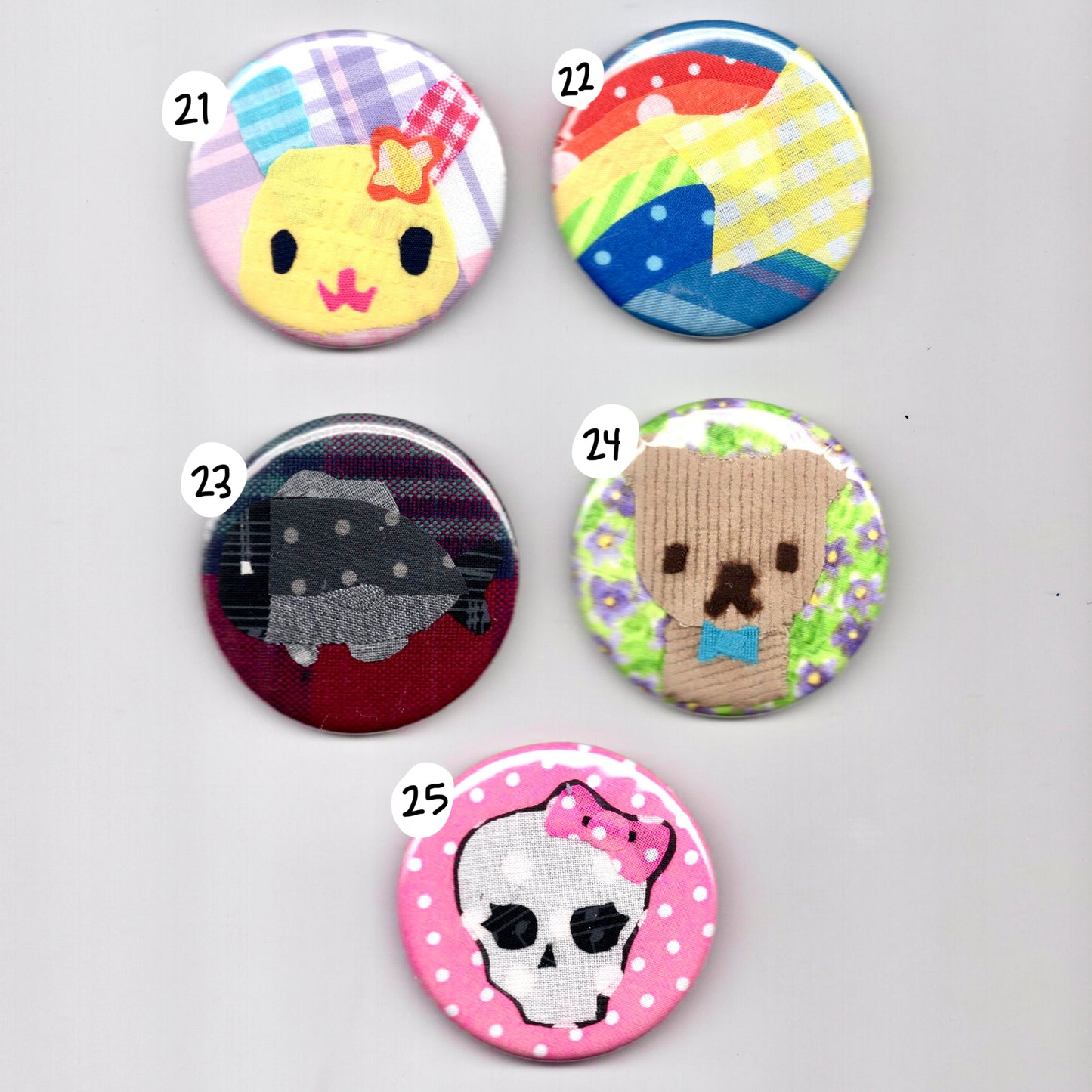 fabric scrap buttons