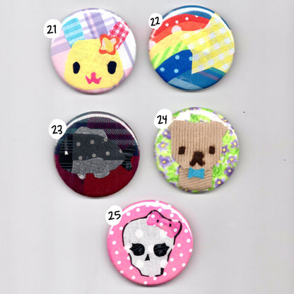 fabric scrap buttons