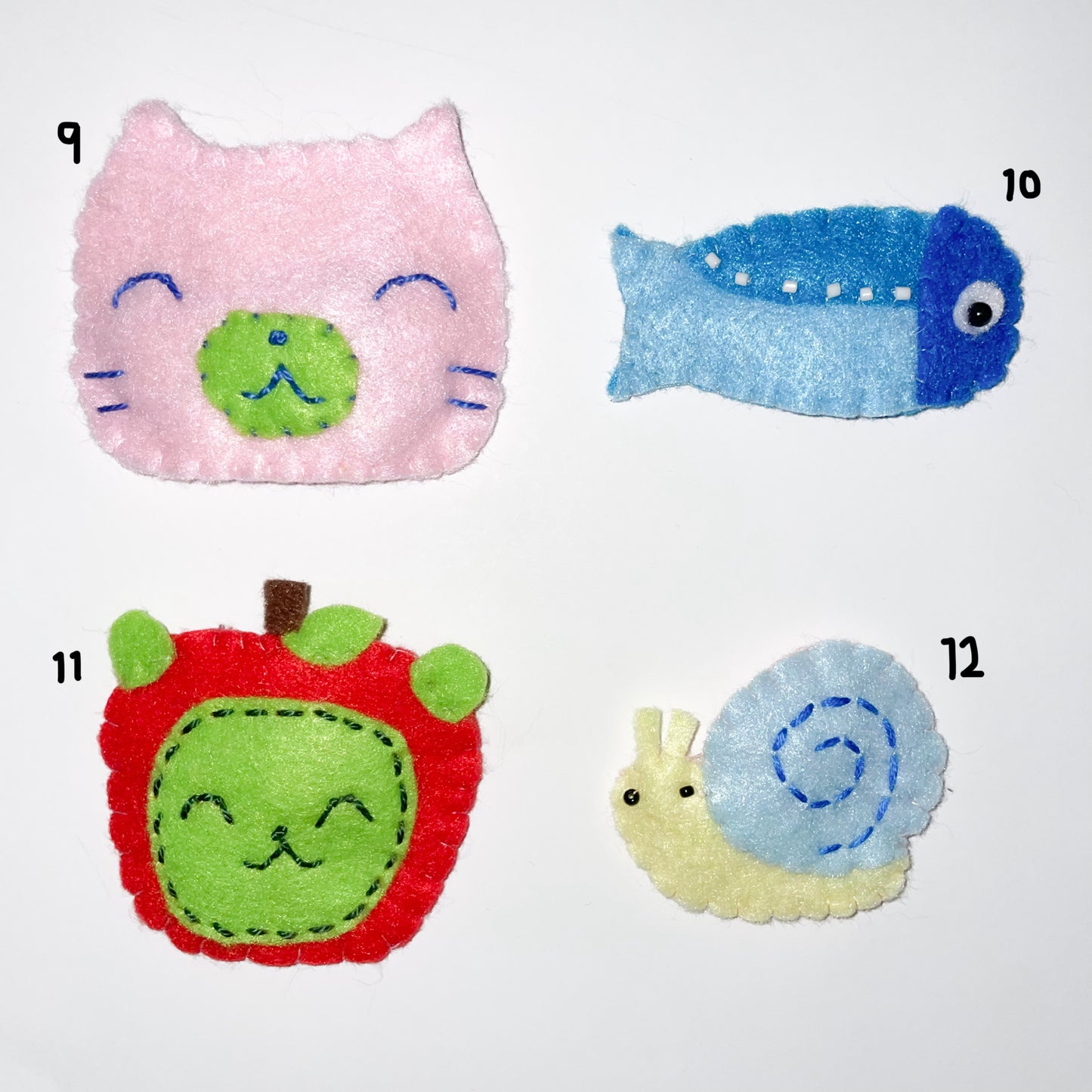 felt hairclips