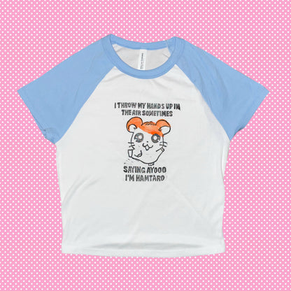 hamtaro cropped tshirt