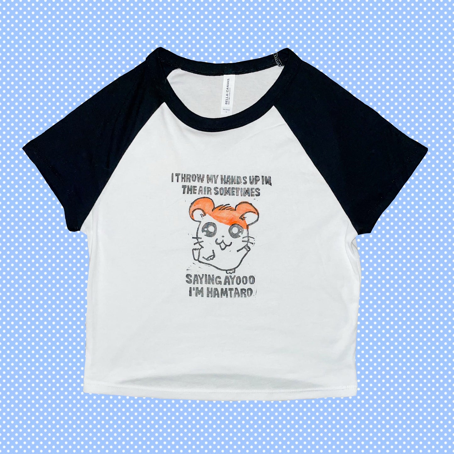 hamtaro cropped tshirt