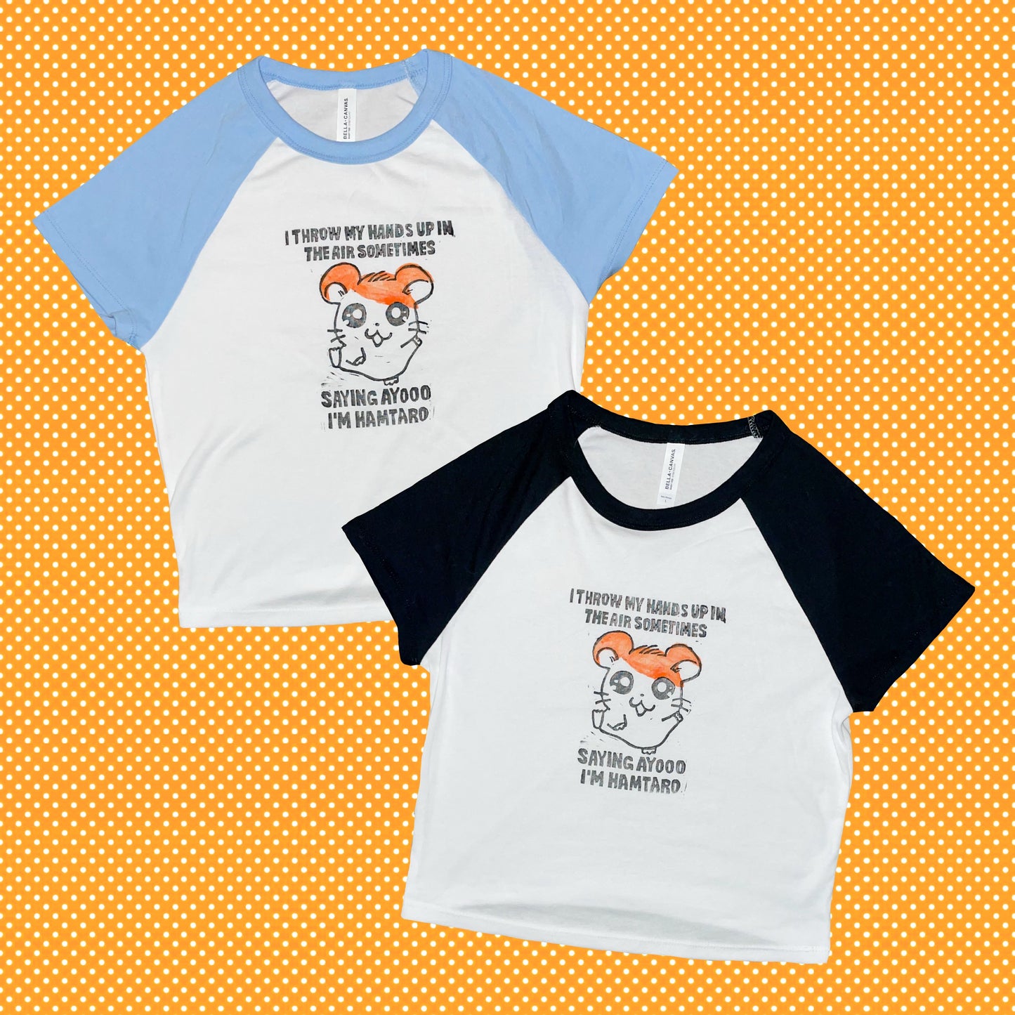 hamtaro cropped tshirt