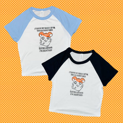 hamtaro cropped tshirt