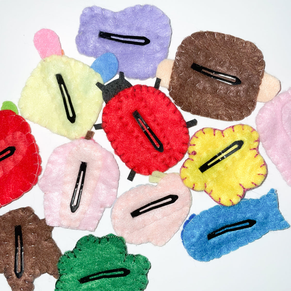 felt hairclips
