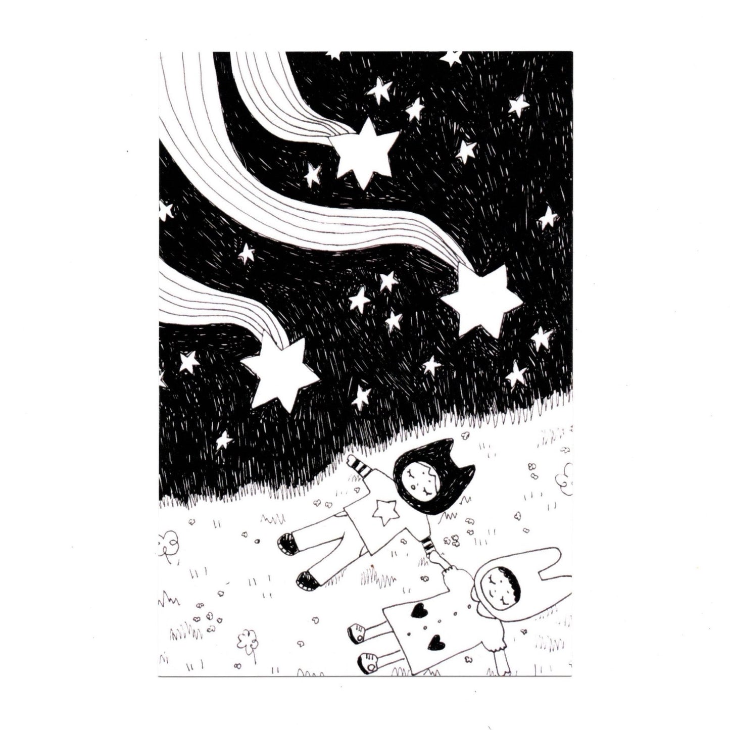 star shower postcard