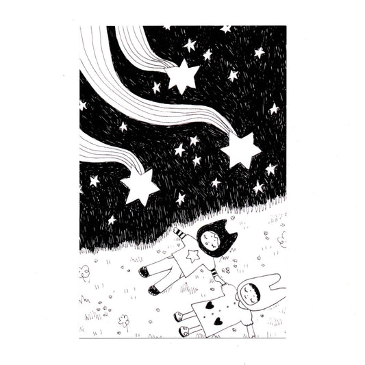 star shower postcard