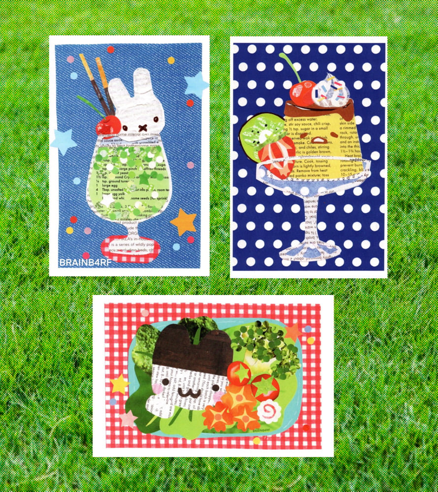 collage postcards