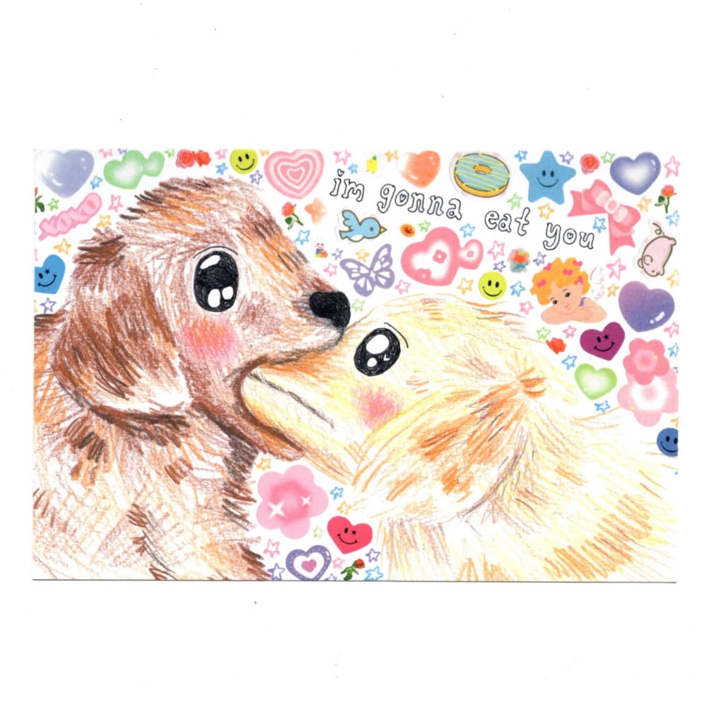 puppy + kitty postcards