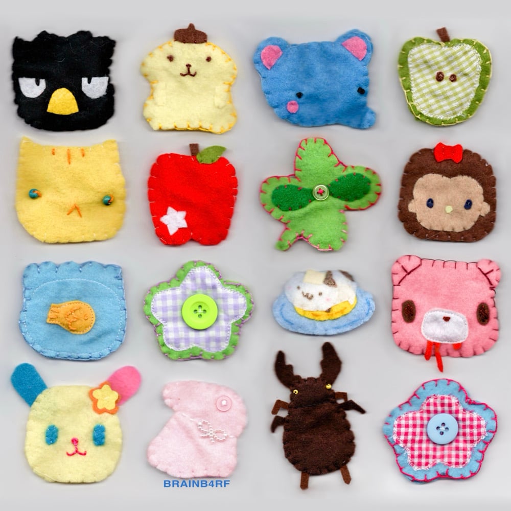 felt hairclips
