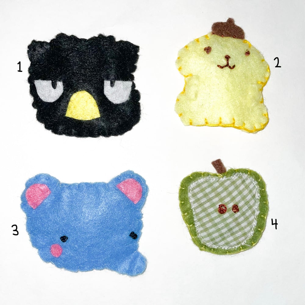 felt hairclips