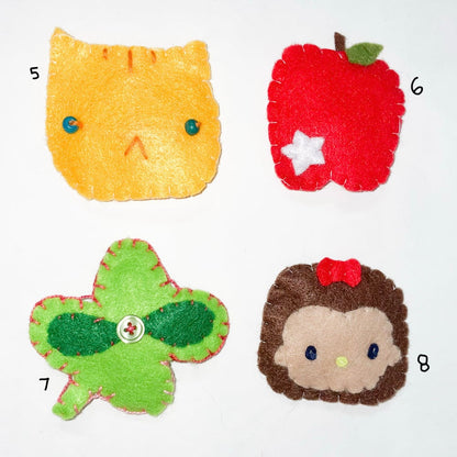 felt hairclips