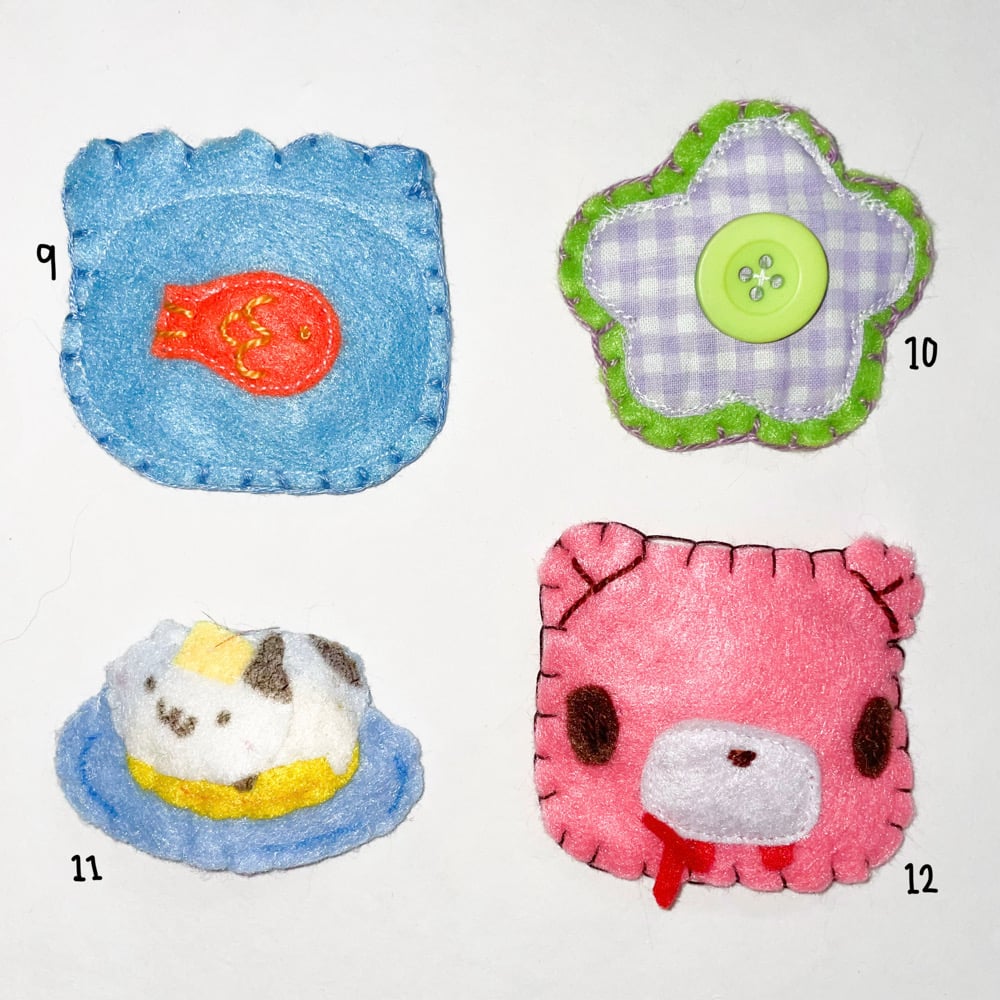 felt hairclips