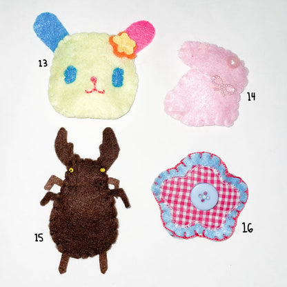 felt hairclips